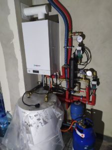 Montaż kotła Viessmann Vitodens